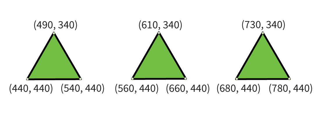 three triangles